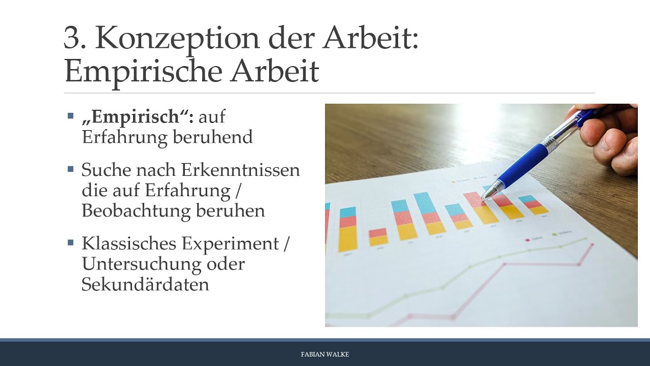 Empirische Arbeit und Klassifikation von Studien