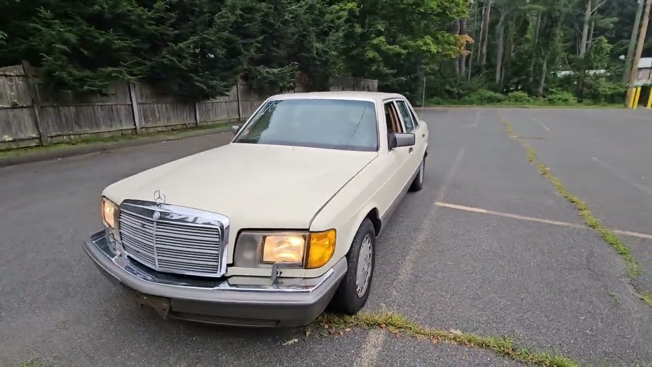 1987 Mercedez Benz 300 sdl test drive and walkaround.