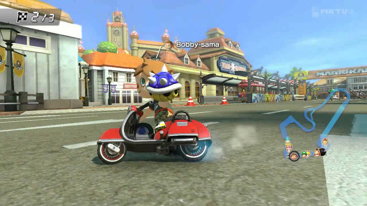 Mario Kart 8 - Toad Harbor (Villager Spiny Shells Self)