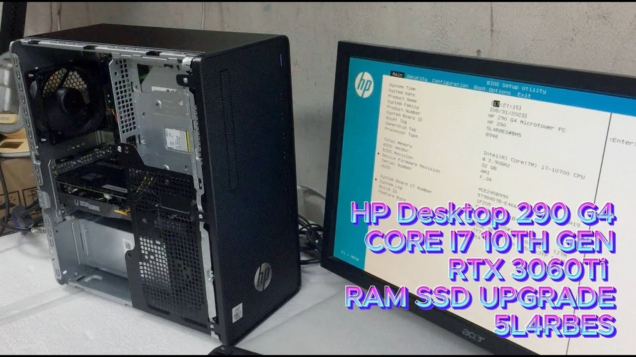 RTX 3050 With HP Desktop 290 G4 I7 10TH GEN RAM SSD UPGRADE | 5L4RBES | UNBOXING!!!