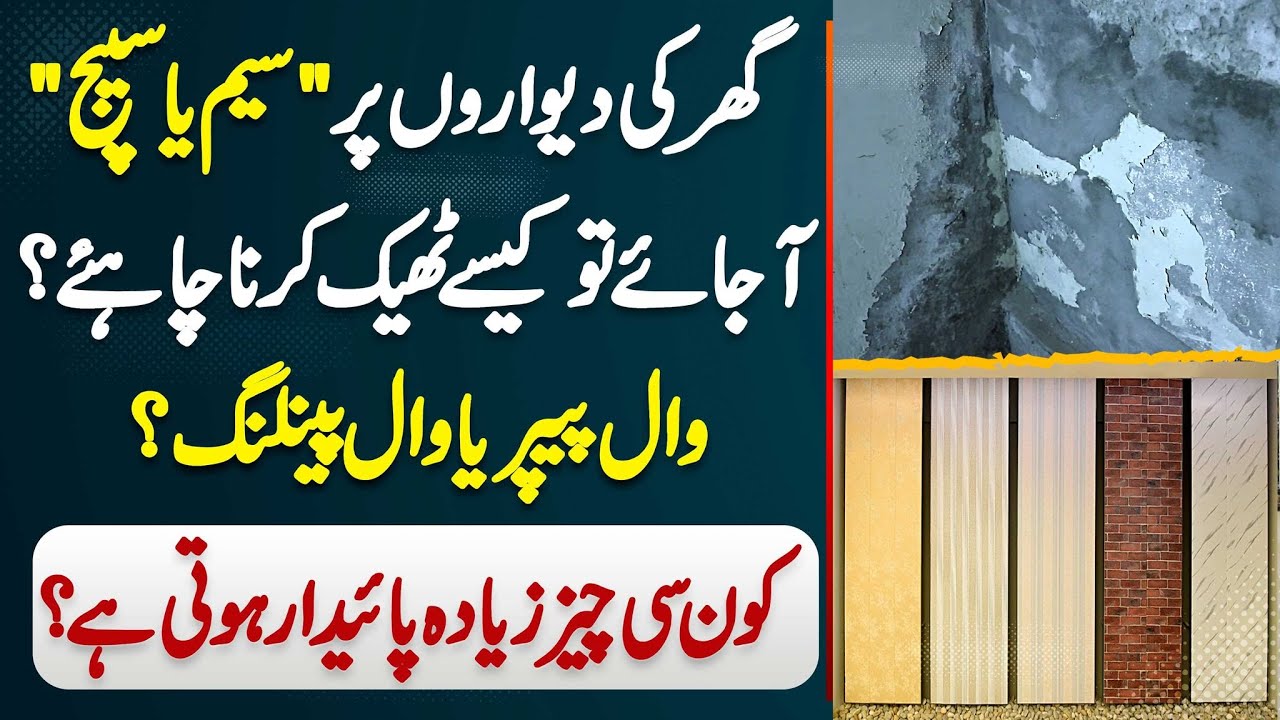 Deewar Pe Seepage YA SAIM Ko Kese Thek Karna Chahe? Kon Si Cheez Damp Wall Per Laga Sakte Ha?