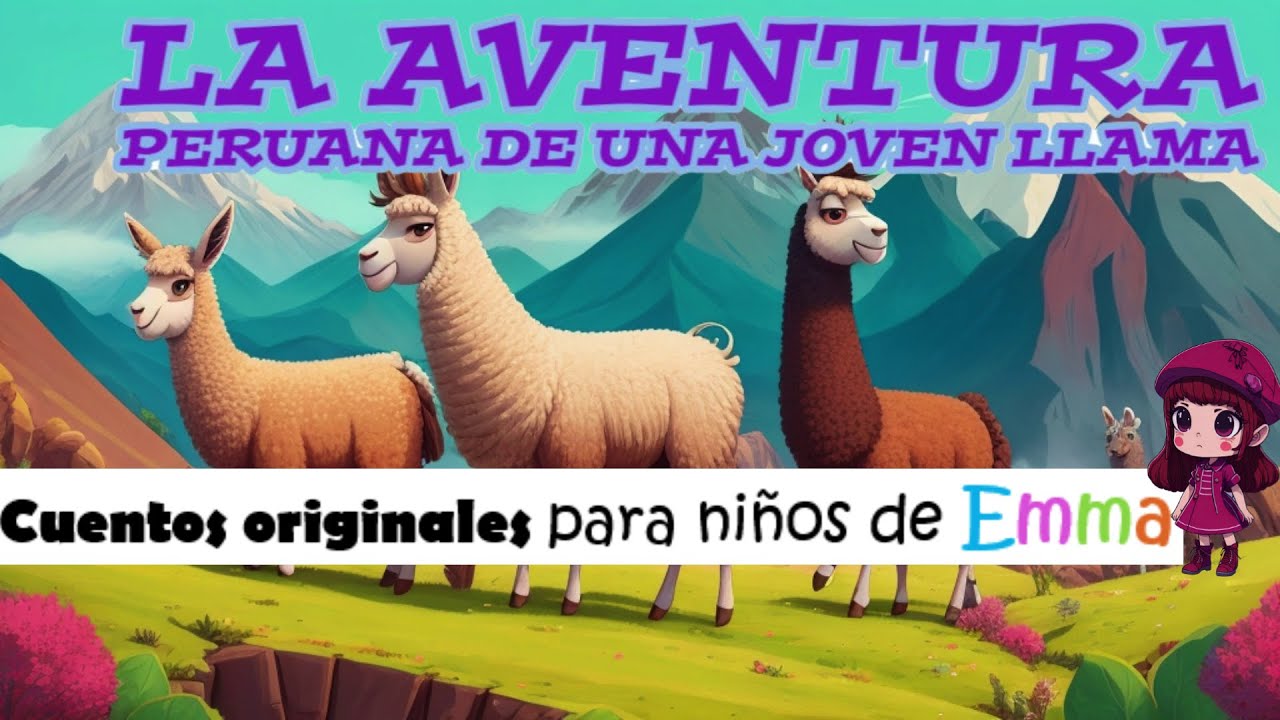 Cuentos Originales para Niños de Emma: La Aventura Peruana de una Joven Llama