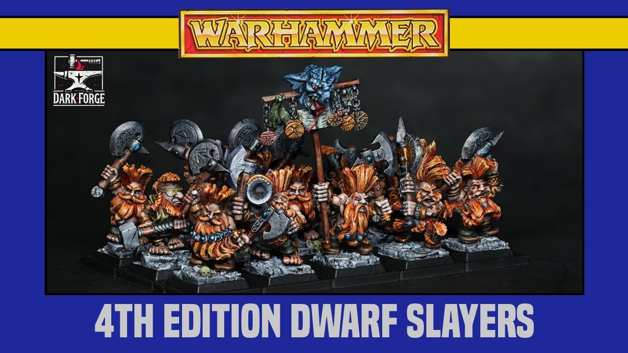 Creating a Retro 90's Warhammer Fantasy Old World Dwarf Army Part 2 - Slayers