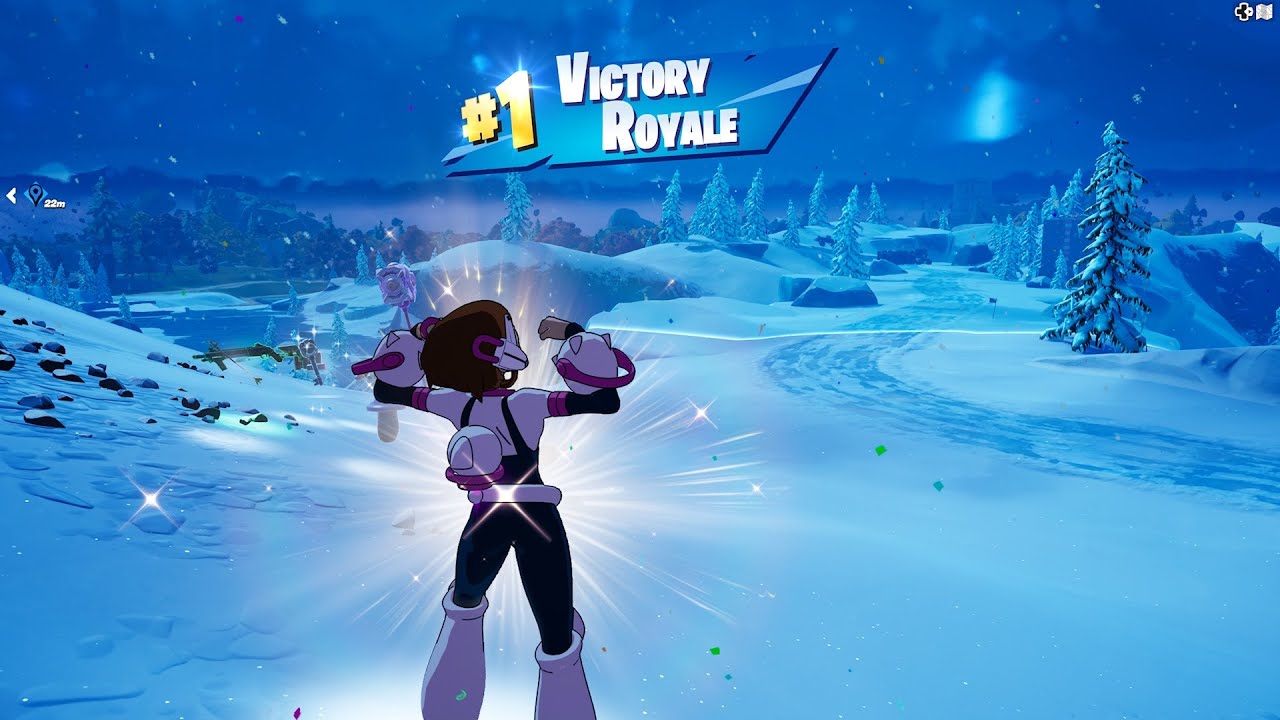 OCHACO URARAKA SKIN IN FORTNITE GAMEPLAY!! MY HERO ACADEMIA!! #EpicPartner