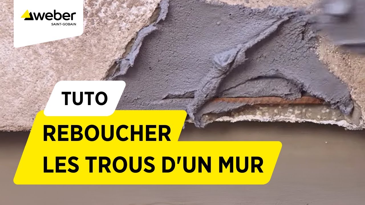 Comment r&eacute;parer et reboucher les trous d'un mur en b&eacute;ton ? |  Weber