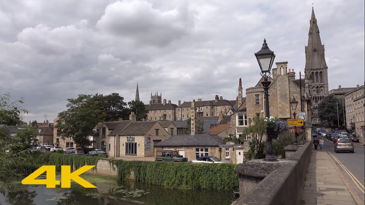 Stamford Walk: Town Centre【4K】