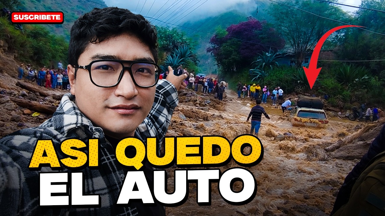 🚨 ASÍ QUEDÓ EL AUTO ENTERRADO POR HUAYCO 😱 (IMÁGENES REALES)