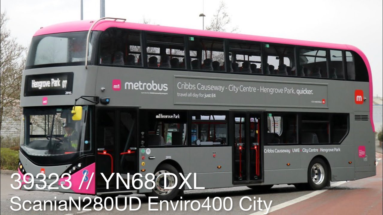Scania N280UD Enviro400 City | m1 to City Centre (39323 // YN68 DXL)