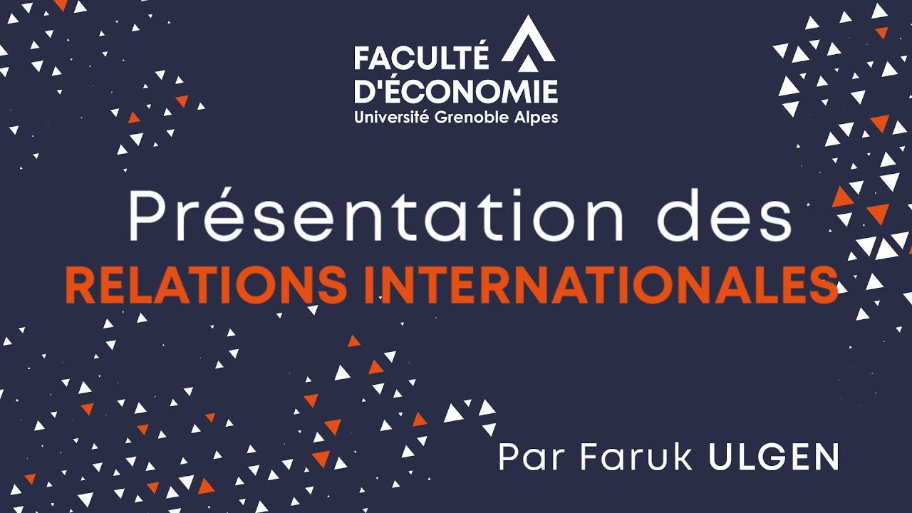Relations internationales - Faculté d'économie de Grenoble