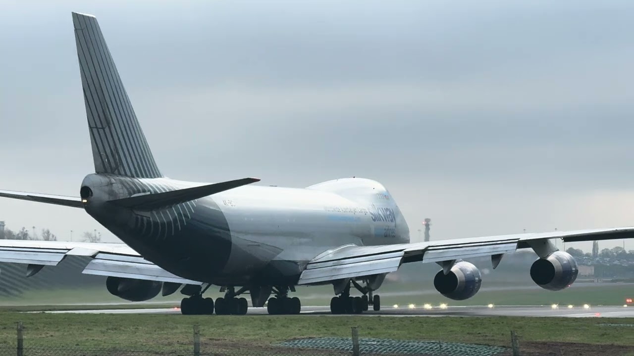 	You Don’t See This Every Day: Boeing 747 Taking Off from Birmingham
