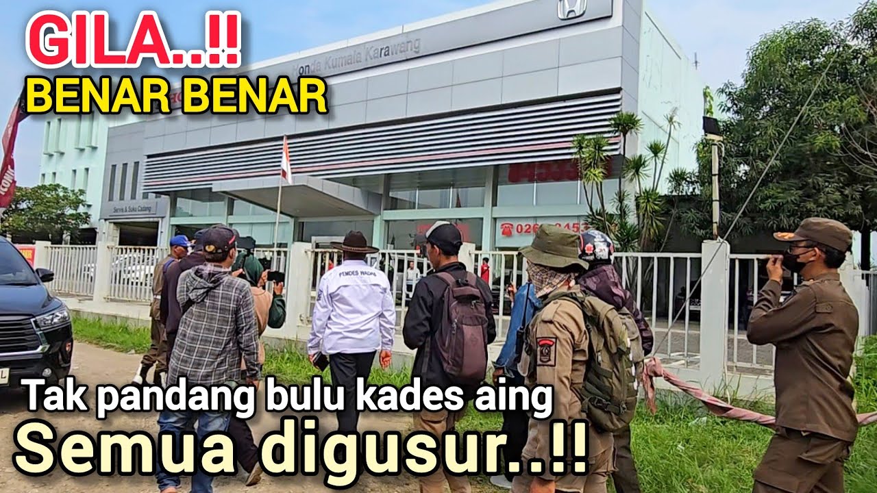 LANJUT PEMBONGKARAN BANGLI BANGLI KALI WADAS❗️PAGAR HONDA KUMALA KENA GUSUR , INI PENJELASANNYA ❗️