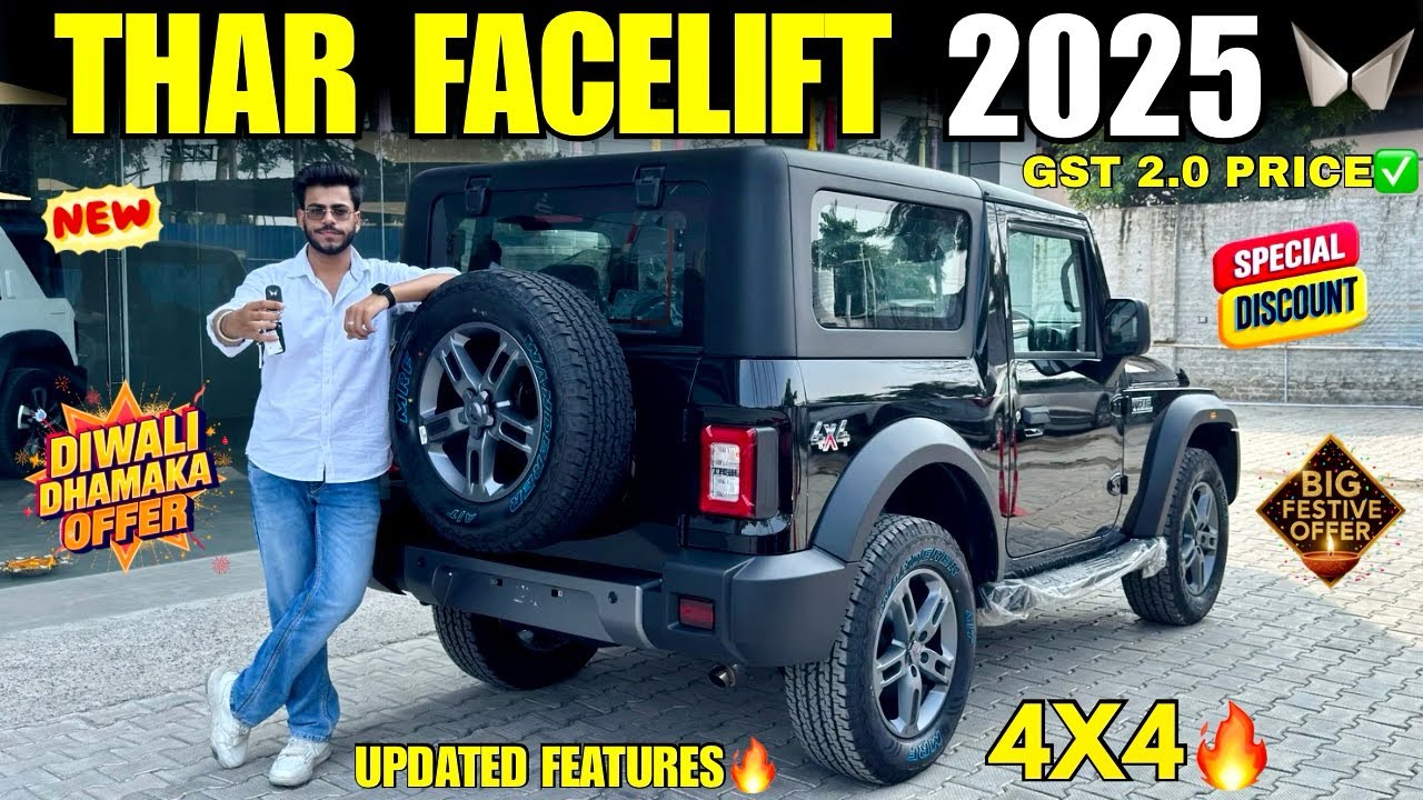 Mahindra Thar LXT Hardtop Diesel MT 4X4 Detailed Review ✅ Thar Facelift 2025🔥Thar 4X4 Top Model 2025