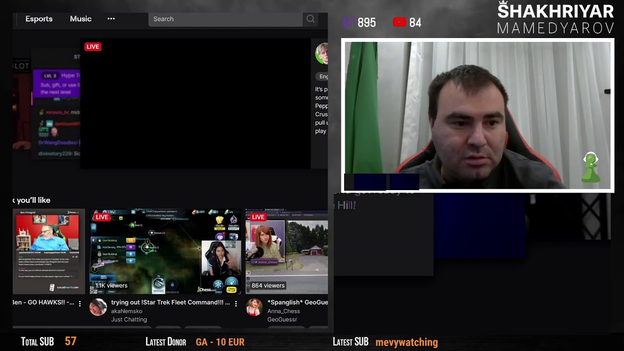 Shakhriyar Mamedyarov Streaming