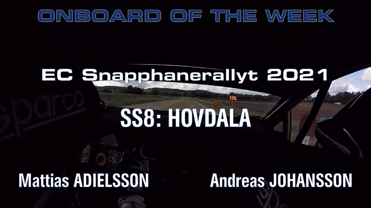 Mattias Adielsson: EC Snapphanerallyt 2021 SS8 - Hovdala