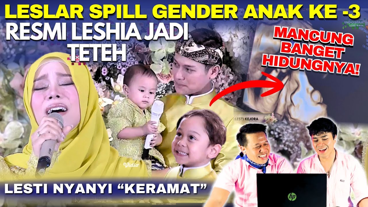 Leslar Spill Gender Anak Ketiga, Ngena Banget Lesti Nyanyikan "Keramat" 7 Bulanan dan Reveal Gender