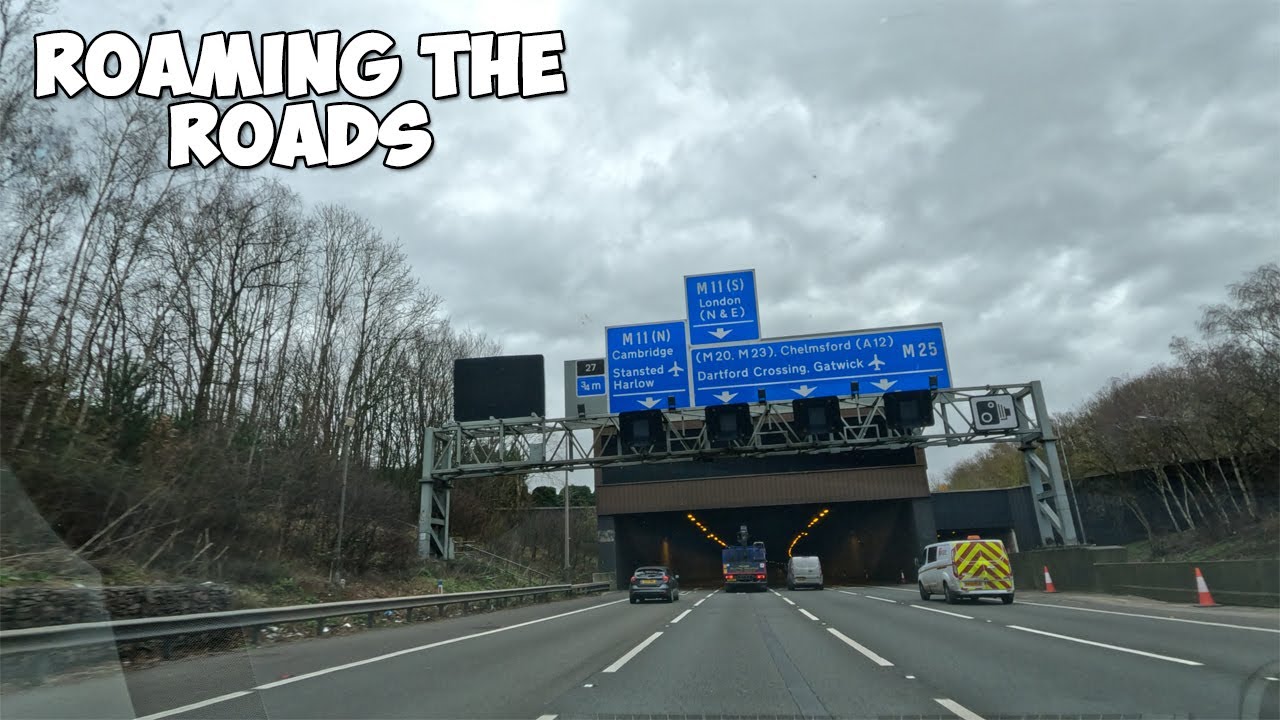 Highway to Happiness: M25, M11, and A120 Road Trip to Dunmow | United Kingdom | 4K UHD