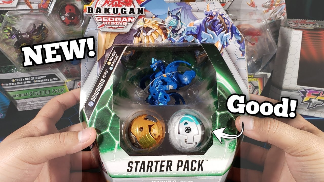 Bakugan Aquos Dragonoid Ultra Starter Pack Opening!! (Geogan Rising!)