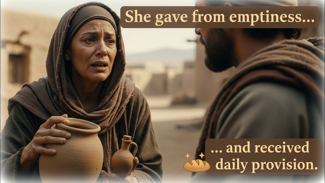 She gave from emptiness… and received daily provision. 🍞✨