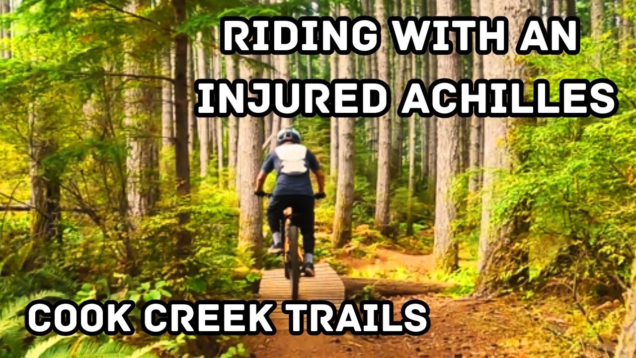 RIDING COOK CREEK TRAILS, WITH AN INJURED ACHILLES