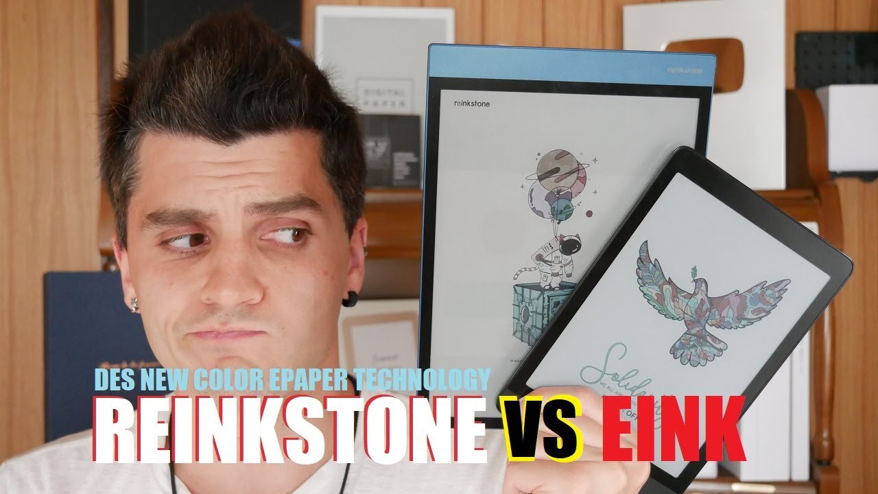 Reinkstone R1 DES Slurry vs E INK Kaleido Plus