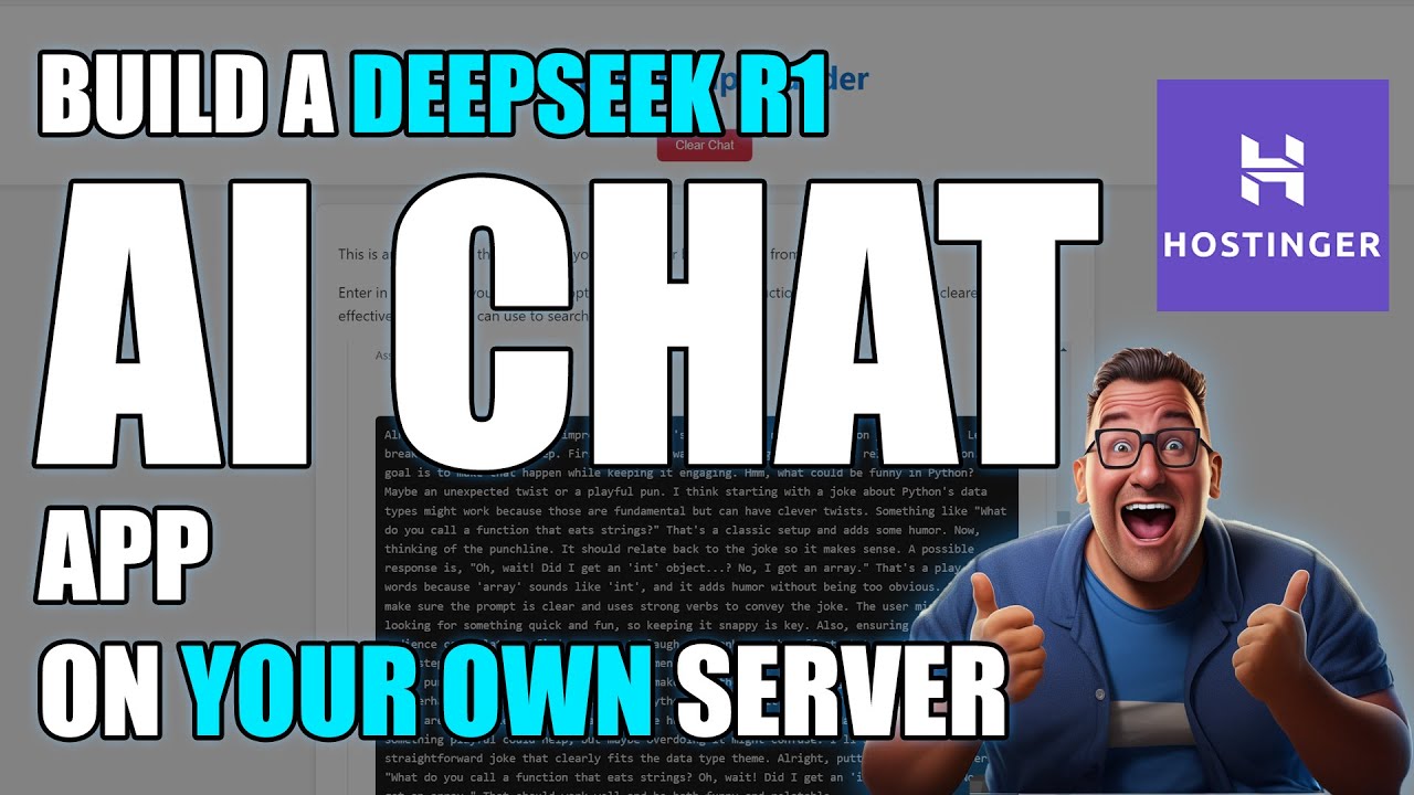 Build your own DeepSeek R1 AI application on a VPS with Hostinger!