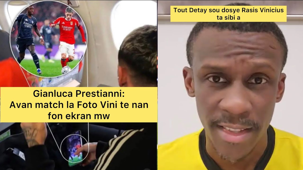 SKANDAL RASISM: Prestianni (25) Rejte Akizasyon Vinicius!😱 Benfica vs Real Madrid / J.P Étienne pale