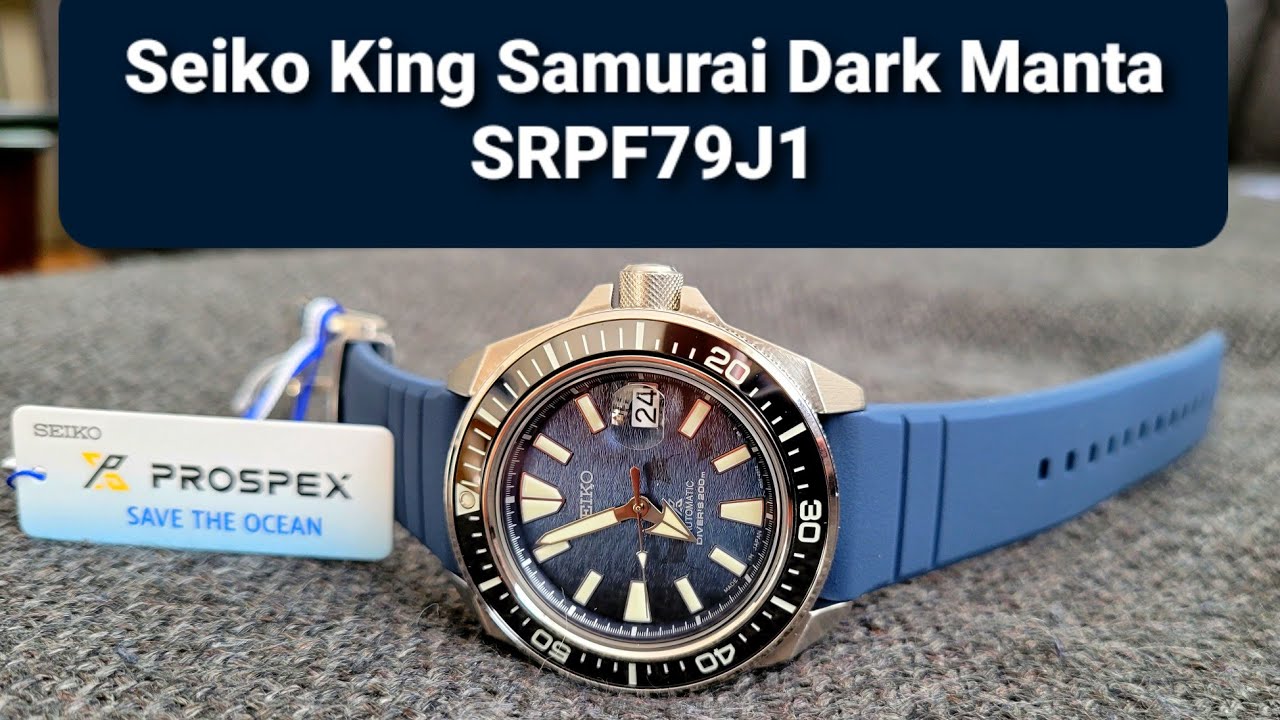 Seiko King Samurai SRPF79J1 Save The Ocean Dark Manta Ray