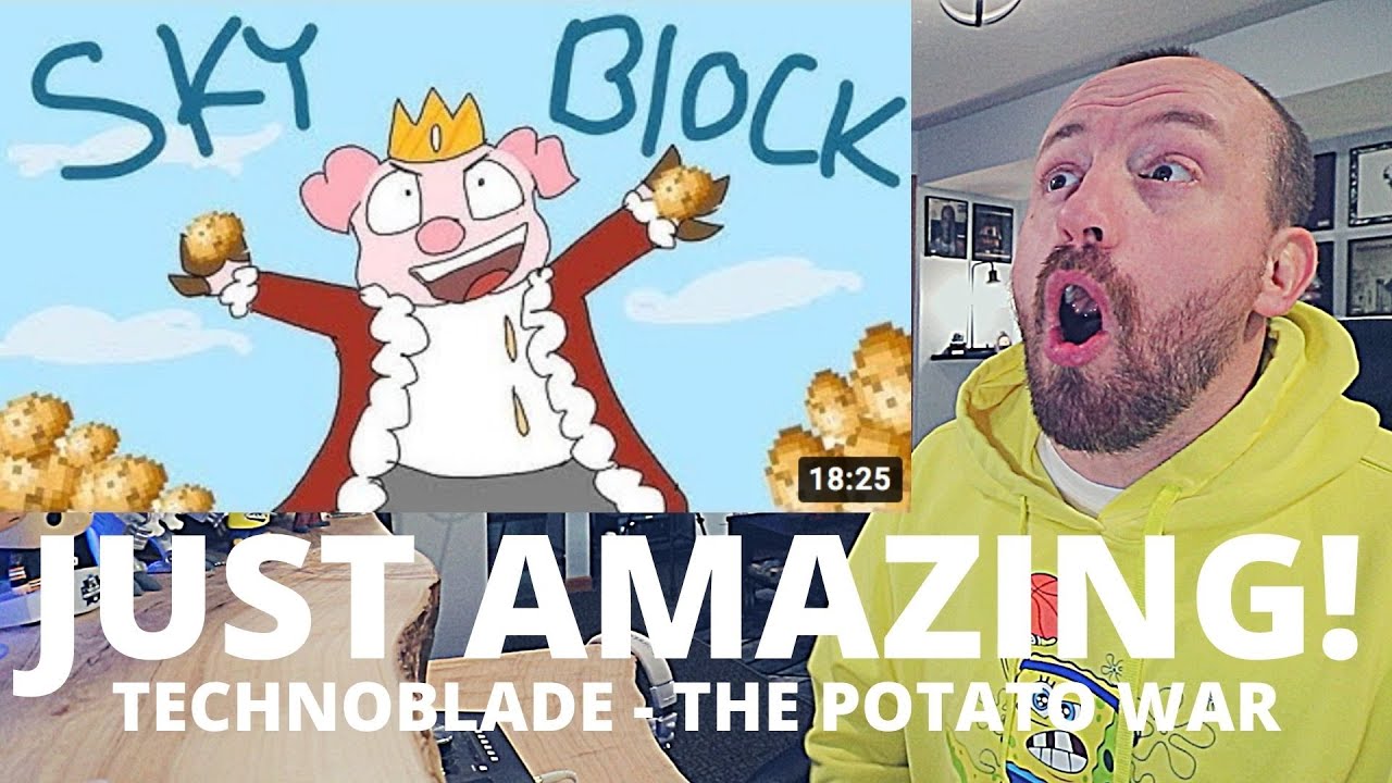 Technoblade - Skyblock: The Great Potato War (ЛУЧШАЯ РЕАКЦИЯ!) это было УДИВИТЕЛЬНО!