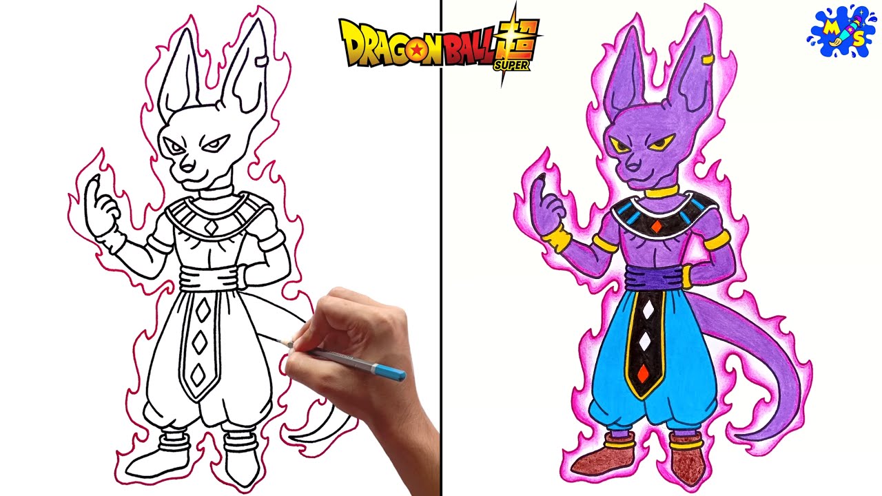 Lord Beerus drawing || How to draw Lord Beerus from Dragon Ball Super