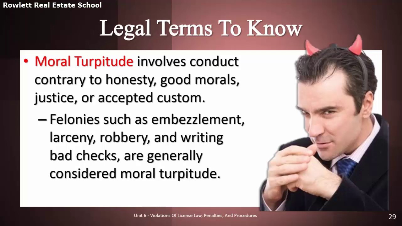 Rowlett Real Estate School - Legal Terms - Florida Real Estate