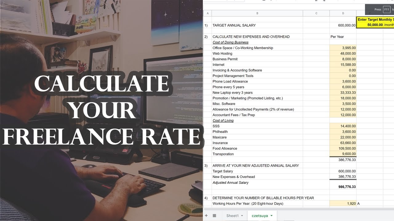 Guide and Strategy in Calculating your Freelance Rate