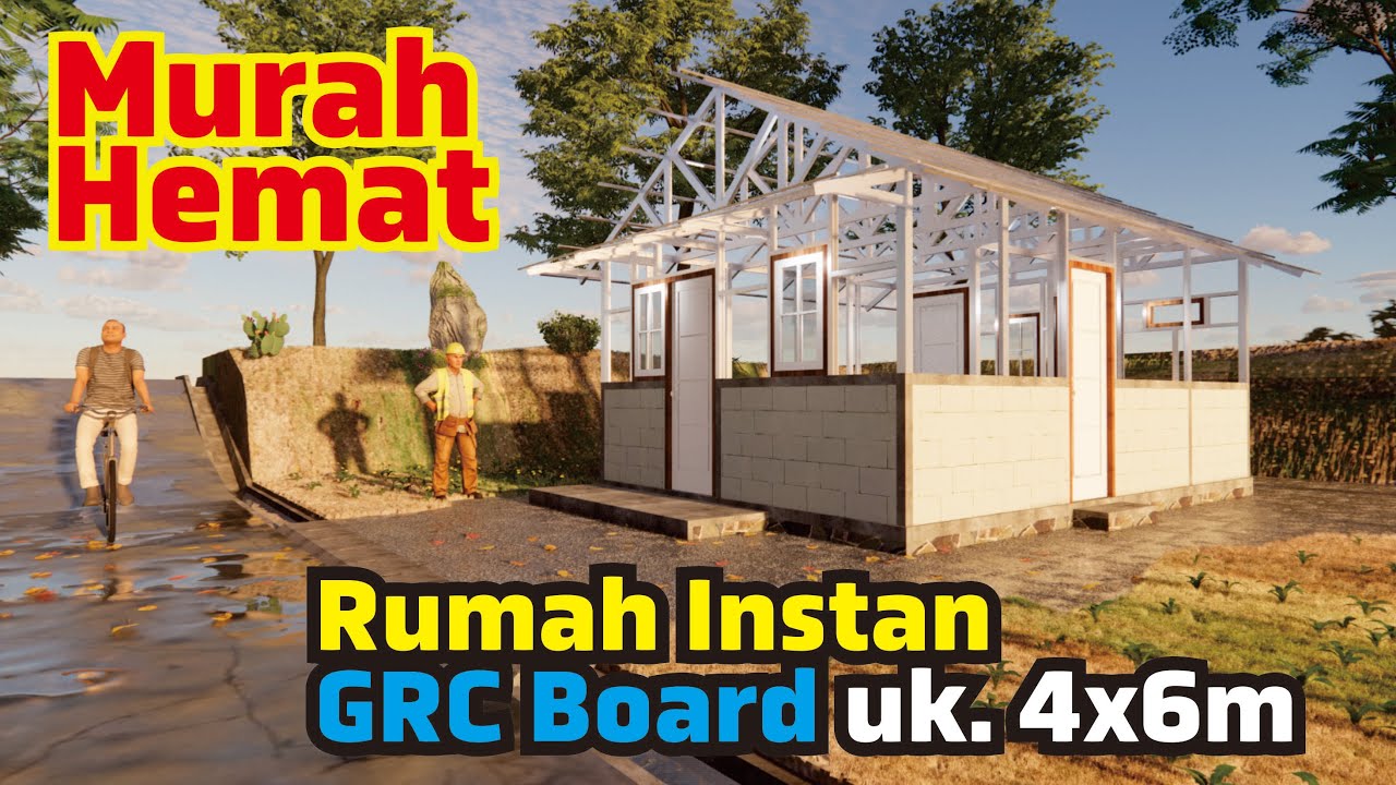 Modal 15jtan Cepat bikin rumah pakai GRC board I MURAH HEMAT