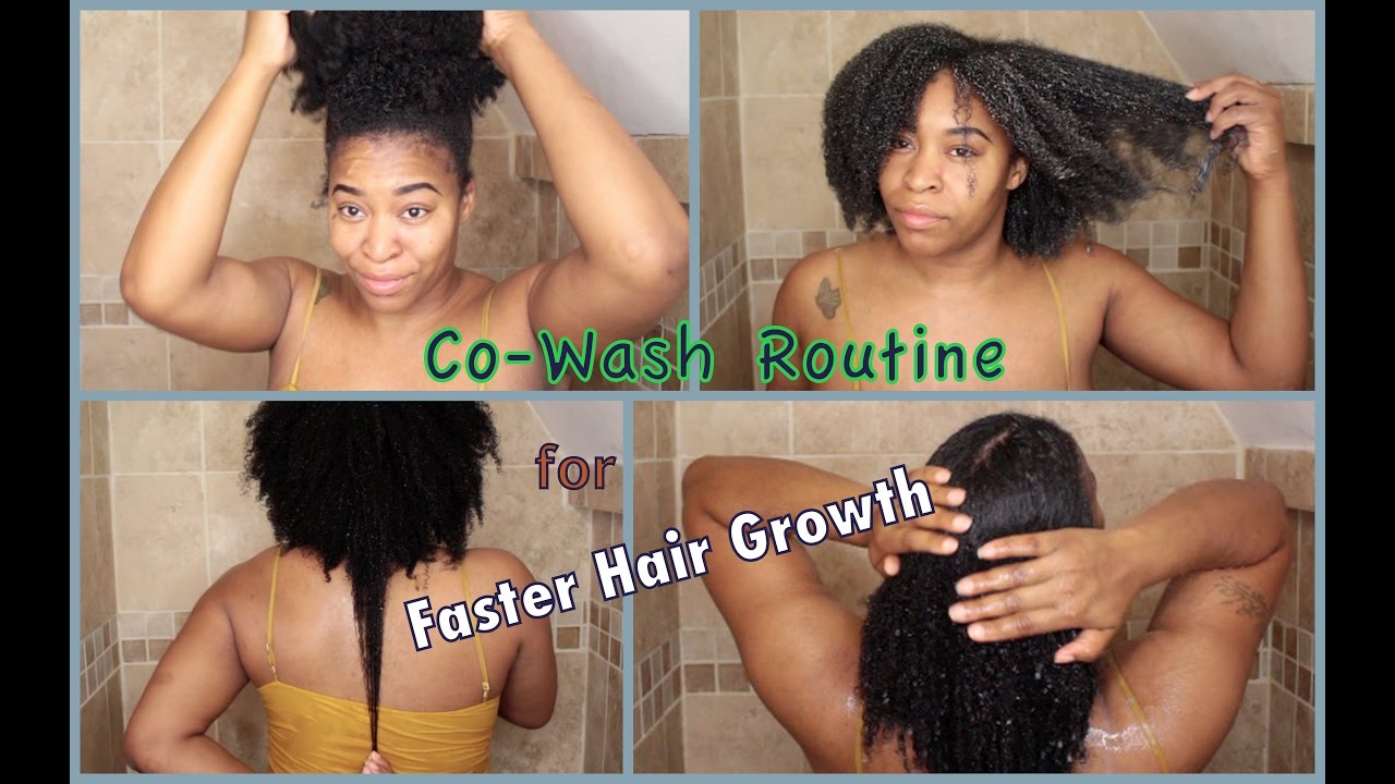 My Co Wash Routine for Faster Hair Growth + Mini Length Check