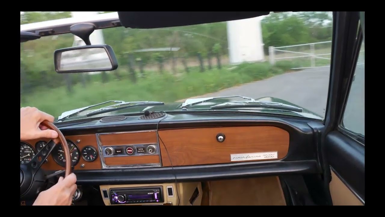 1979 Fiat Spider sound with ANSA exhaust