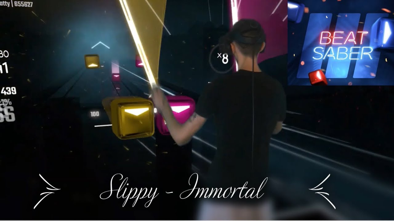 Beat Saber OST 3 // Slippy - Immortal ( Expert + ) SS Rank // Mixed Reality