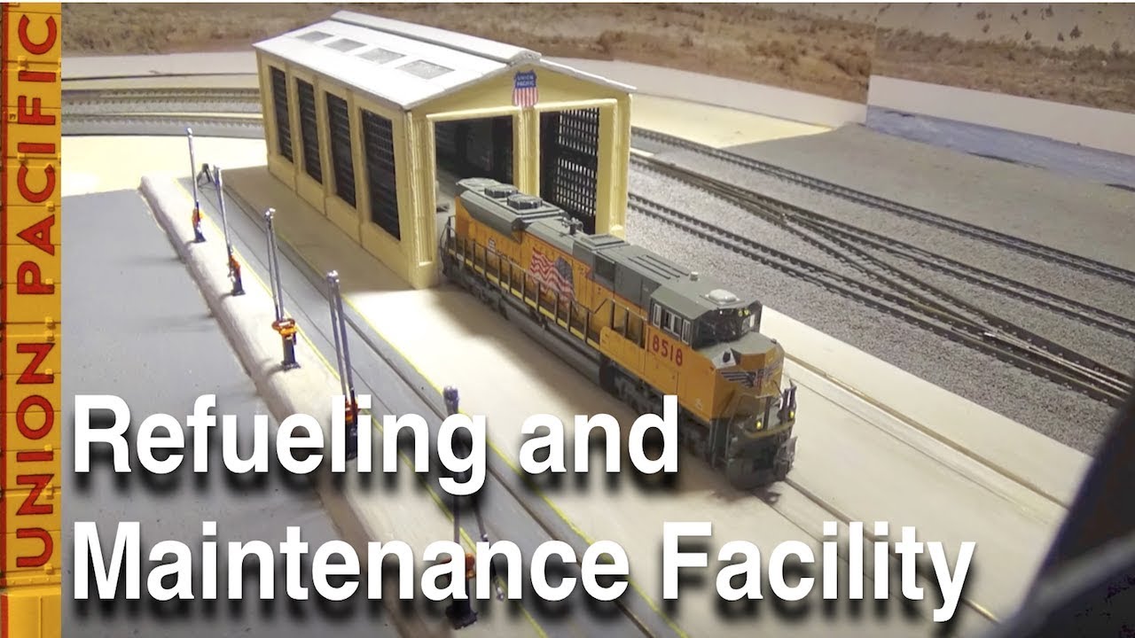 A Refueling and Maintenance Facility on My N-Scale Union Pacific Layout