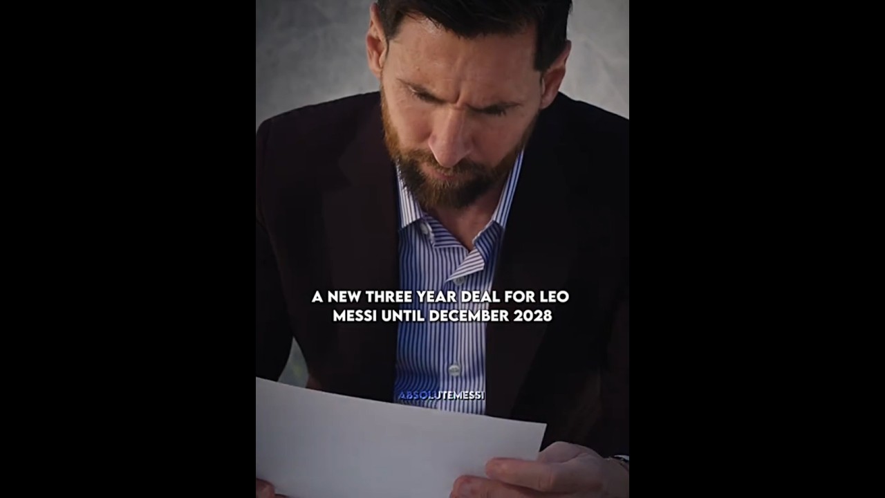 Lionel Messi renew his contract until 2028 for 3 years in Inter Miami 