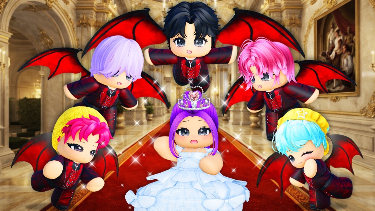 ABANDONED PRINCESS IS CHASED BY VAMPIRE QUINTUPLETS! (Kpop Demon Hunters)