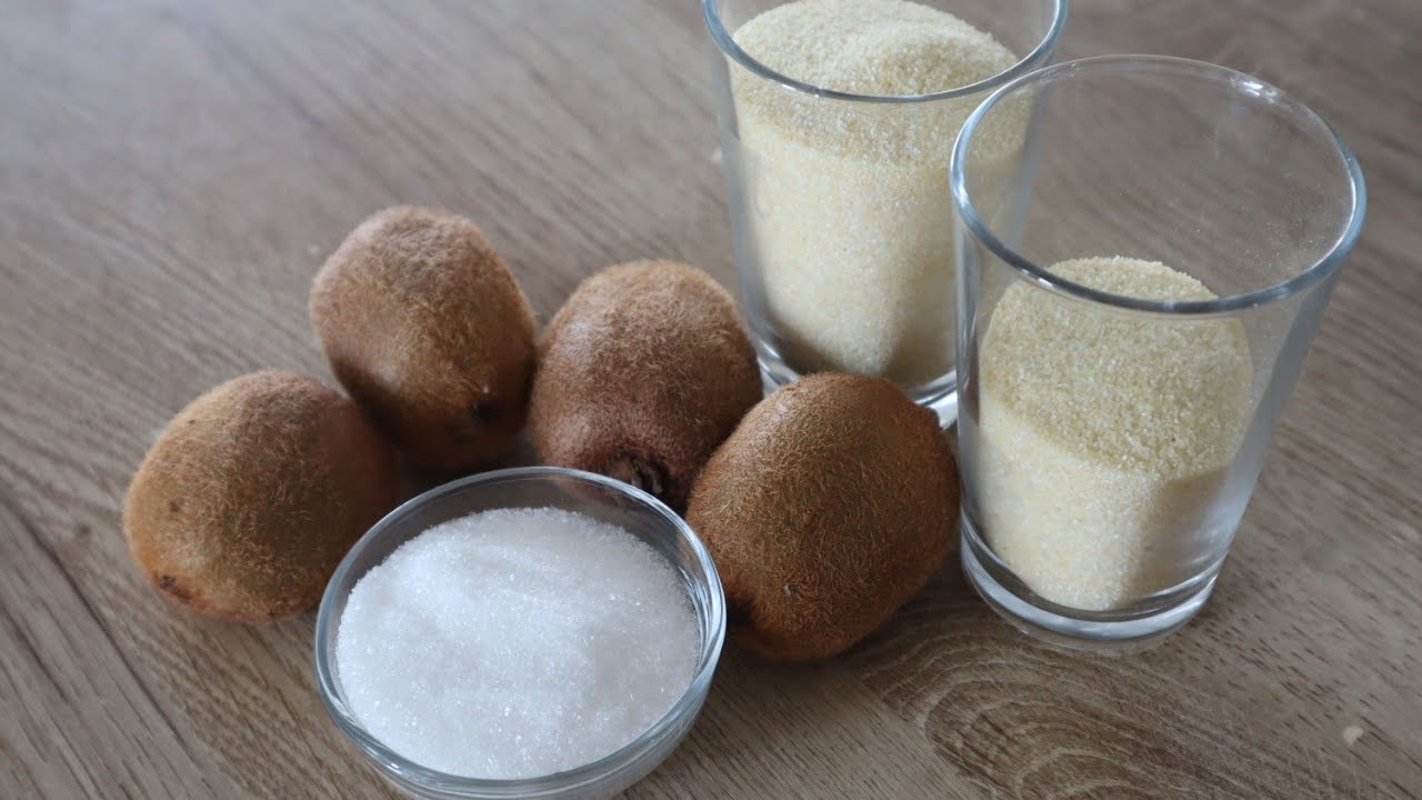 У кого есть киви и манная крупа, легко приготовит ❗️