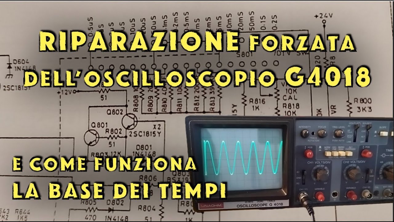 Riparazione forzata dell'oscilloscopio G4018
