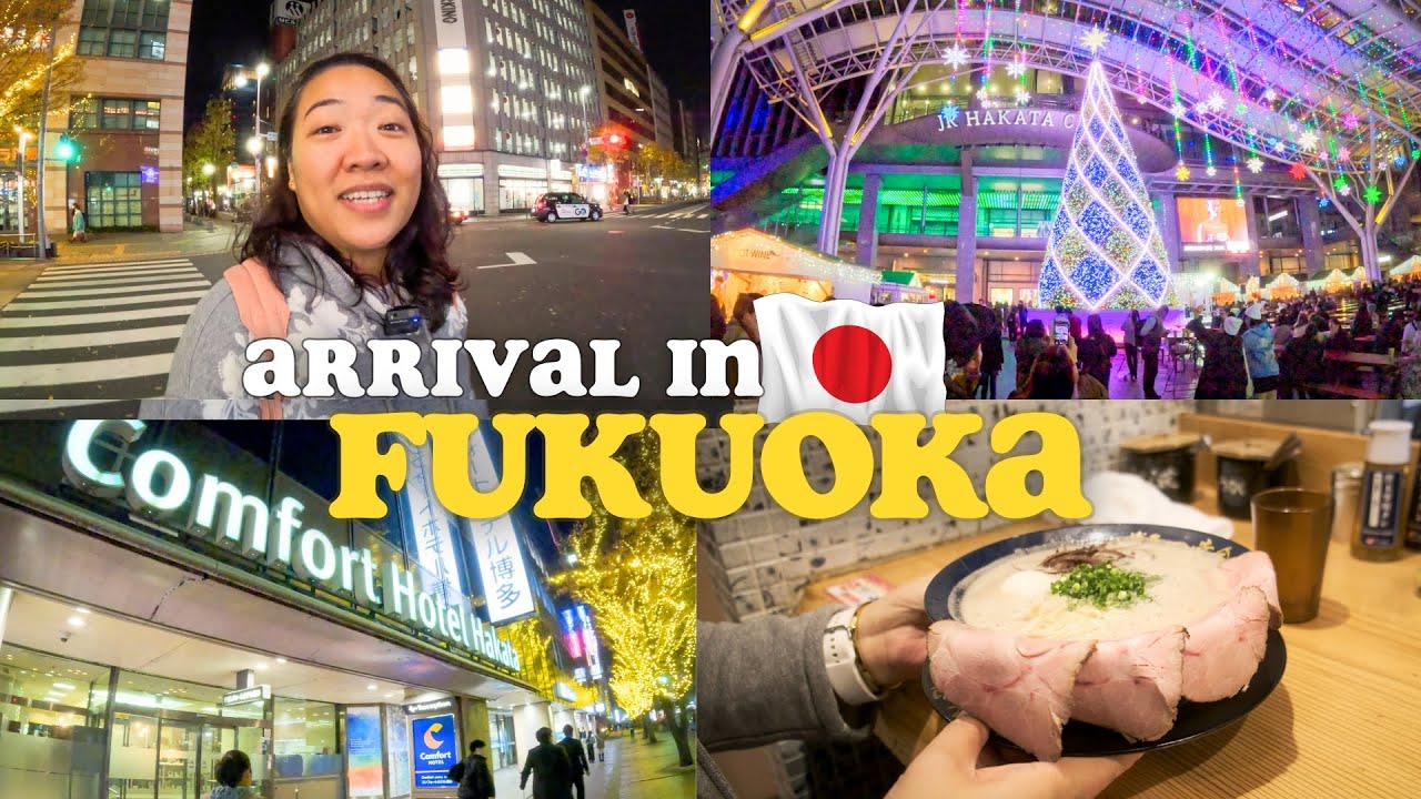 Arriving in Fukuoka: Perfect Hotel Location, Room Tour | Best Ramen | JR Pass 🇯🇵