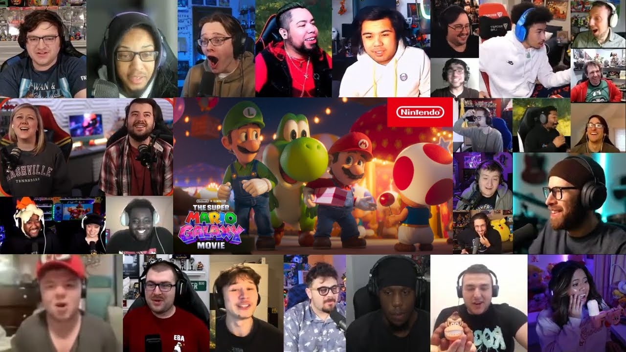 The Super Mario Galaxy Movie Yoshi Trailer Reaction Mashup!