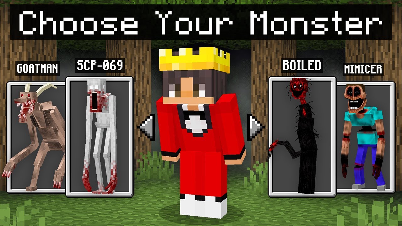 Minecraft, But You Can CHOOSE YOUR MONSTER!