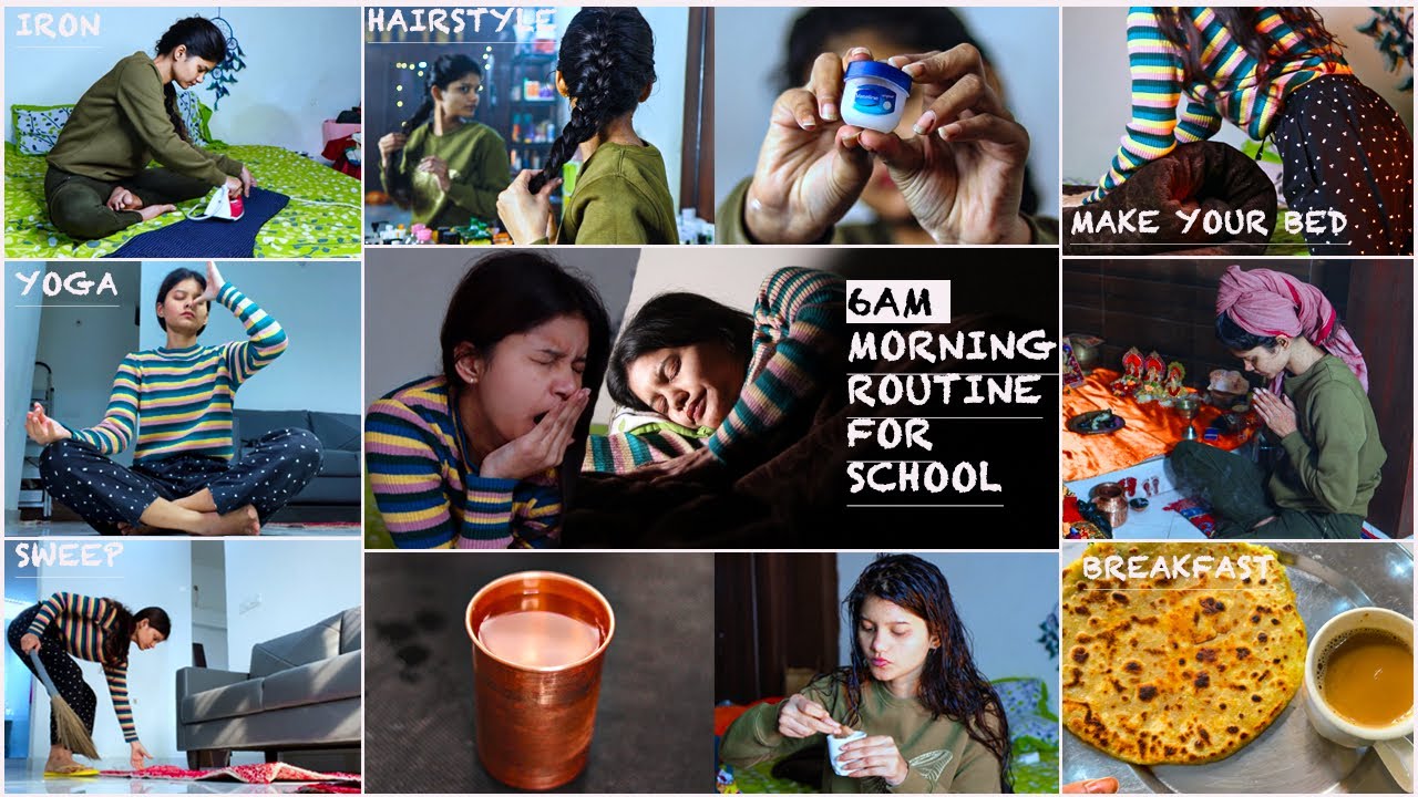 6 AM WINTER MORNING ROUTINE For SCHOOL GIRLS 🏫 | Healthy & Realistic Habits |