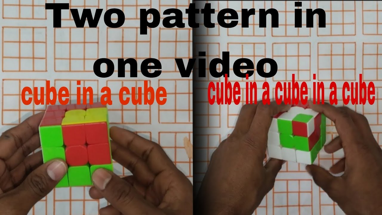 Rubik’s Cube | Cube in a Cube 🔳 + Cube in a Cube in a Cube 😱 | Amazing Pattern | cuberaja