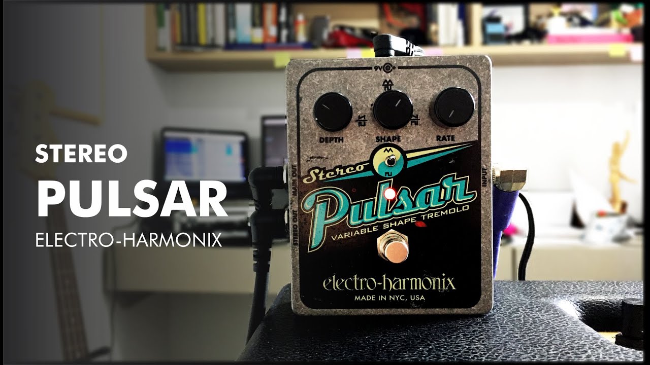 EHX Stereo Pulsar Tremolo Pedal Demo (IN STEREO)