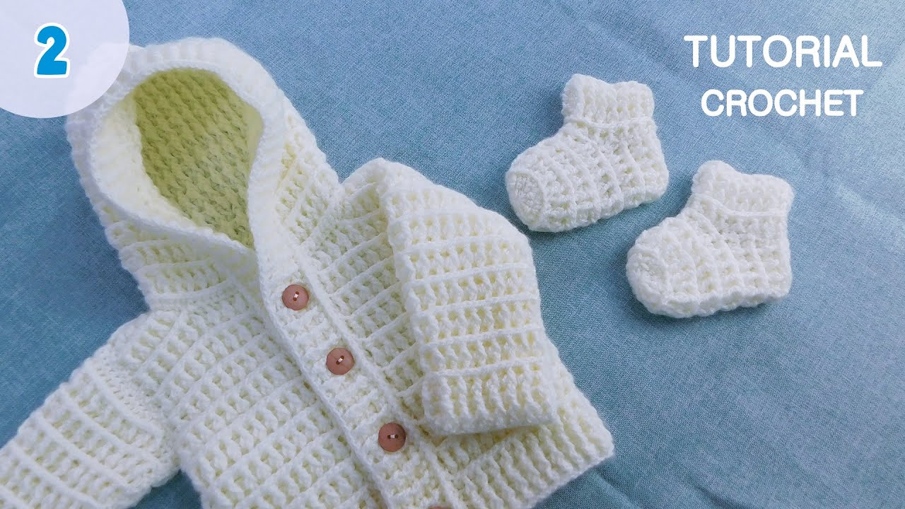 Como tejer medias, escarpines a crochet para bebes. Ajuar Crochet Ganchillo. Parte 2