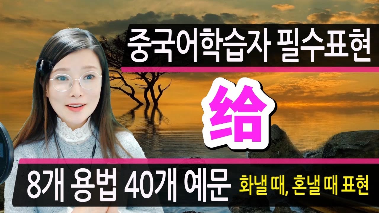 중국어학습자 필수표현 给 8가지 용법 40개 예문으로 총정리 ㅣ버럭 화낼 때,혼낼 때 표현 포함ㅣ원어민 홍매쌤 중국어