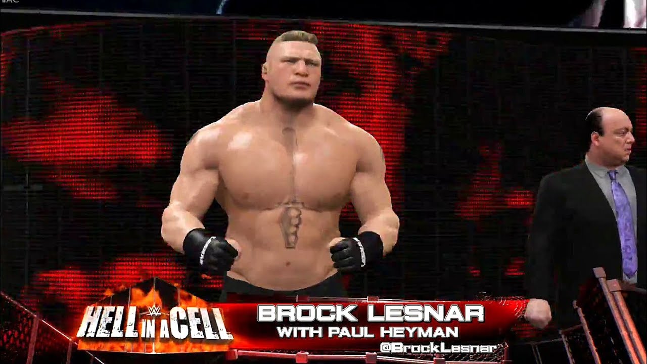 WWE 2K17 Gameplay Randy Orton vs. Brock Lesnar (PS4, Xbox One)