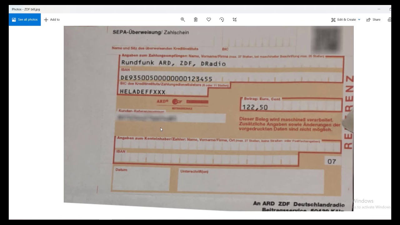 How to pay radio bill or tv bill or ARD zdf bill in Germany Online